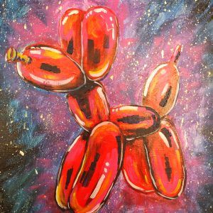 Balloon Dog by Jeff Koons - Paint & Wine Girona