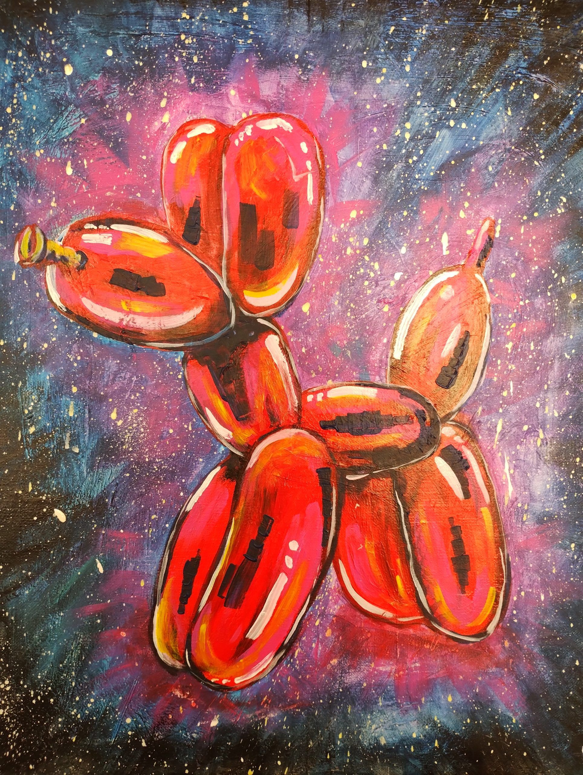 Balloon Dog by Jeff Koons - Paint & Wine Girona