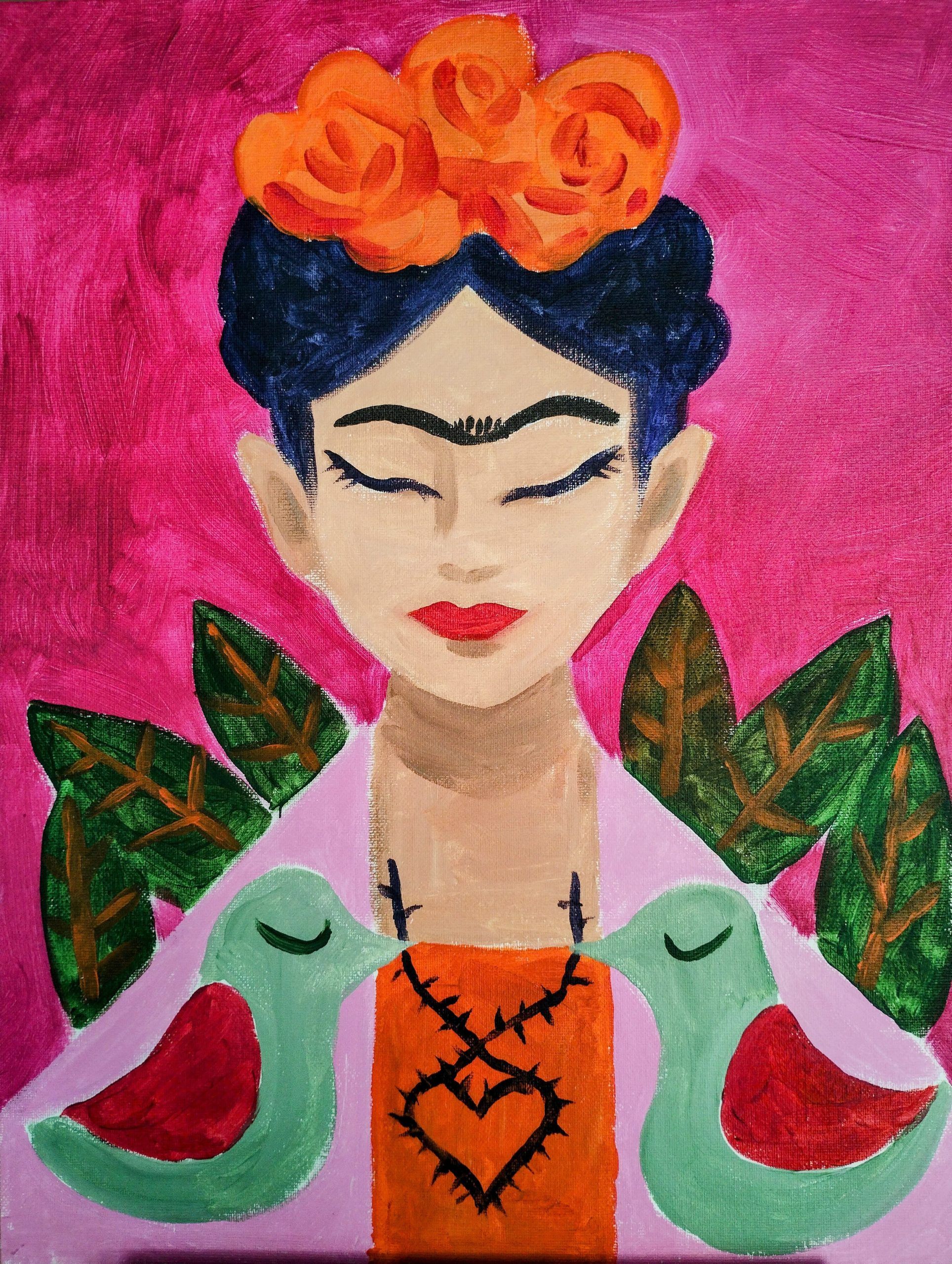 Frida Kahlo - Paint & Wine Girona Frida Kahlo - Paint & Wine Girona
