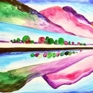 Lake George Reflection by Georgia O'Keeffe - Paint & Wine Girona