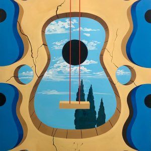 A Guitar by Dalí - Paint & Wine Girona