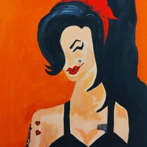 Homenatge a Amy Winehouse - Paint & Wine Girona